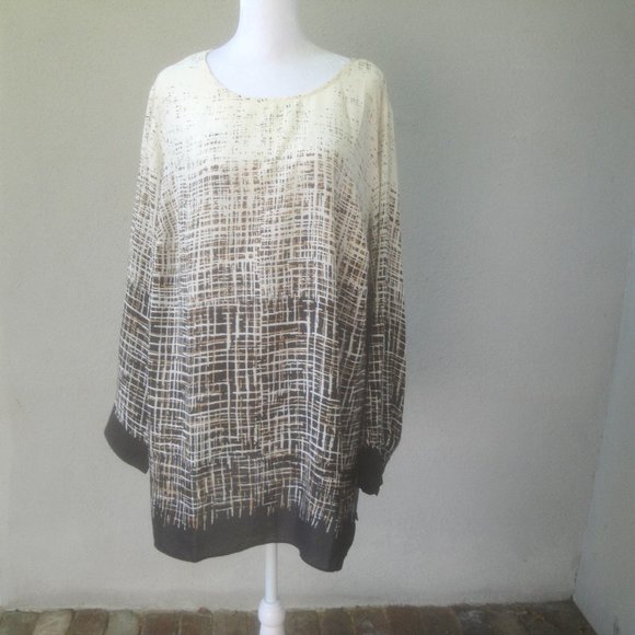 Premise Blouse Plus Size Professional Career Date Night Long Sleeve Top - Picture 1 of 7